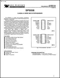 Click here to download SP5058F/KG/MPAS Datasheet