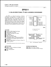 Click here to download SP5511/DP Datasheet
