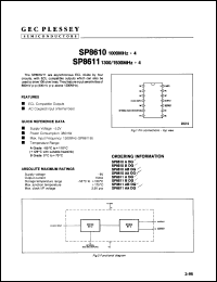 Click here to download SP8610M Datasheet