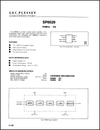 Click here to download SP8629DP Datasheet