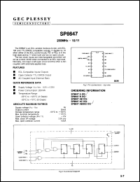 Click here to download SP8647ABDG Datasheet