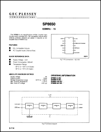 Click here to download SP8650ABDG Datasheet