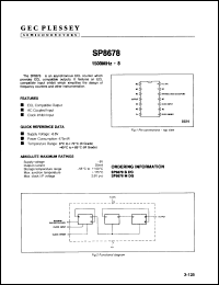 Click here to download SP8678MDG Datasheet