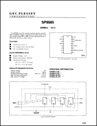Click here to download SP8685ABDG Datasheet