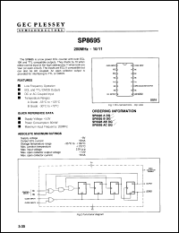 Click here to download SP8695BDG Datasheet