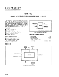 Click here to download SP8710A Datasheet