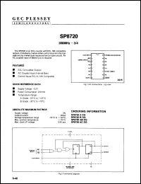 Click here to download SP8720ACDG Datasheet