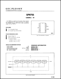 Click here to download SP8755ADG Datasheet