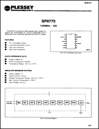 Click here to download SP8775 Datasheet