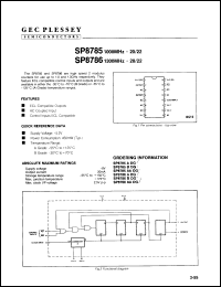 Click here to download SP8786BDG Datasheet