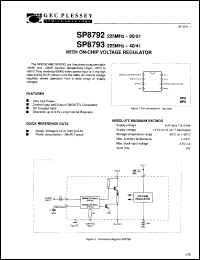 Click here to download SP8793ADG Datasheet