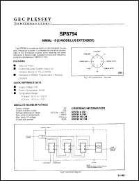 Click here to download SP8794AB/CM Datasheet