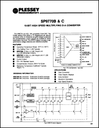 Click here to download SP9770 Datasheet