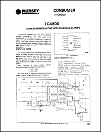 Click here to download TCA800DP Datasheet