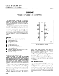 Click here to download ZN454E Datasheet