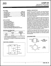 Click here to download AMP03BJ/883 Datasheet