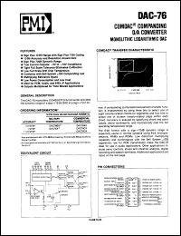 Click here to download DAC76X/883 Datasheet