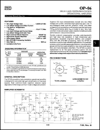 Click here to download OP06AJ/883 Datasheet