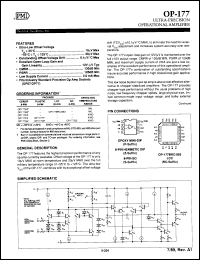 Click here to download OP177BIFZ Datasheet