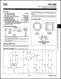 Click here to download OP200ARC/883C Datasheet