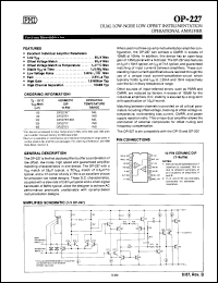 Click here to download OP227BY/883 Datasheet