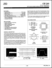 Click here to download OP249AJ/883 Datasheet