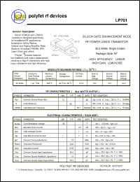 Click here to download LP701 Datasheet