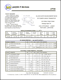 Click here to download LP722 Datasheet