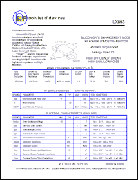 Click here to download LX803 Datasheet