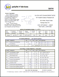 Click here to download SA741 Datasheet