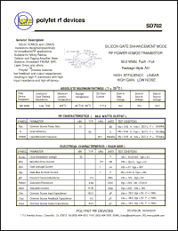 Click here to download SD702 Datasheet