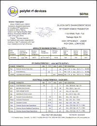 Click here to download SD703 Datasheet