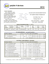 Click here to download SE701 Datasheet