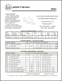 Click here to download SR401 Datasheet