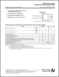 Click here to download TIP101 Datasheet