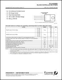 Click here to download TIC116 Datasheet