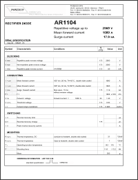 Click here to download AR1104S29 Datasheet