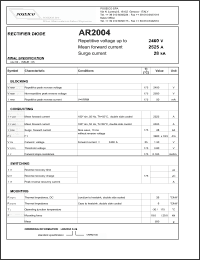 Click here to download AR2004 Datasheet