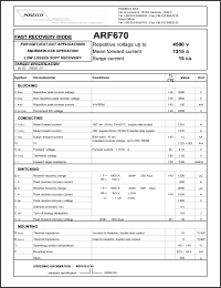 Click here to download ARF670S45 Datasheet
