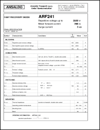 Click here to download ARF241 Datasheet