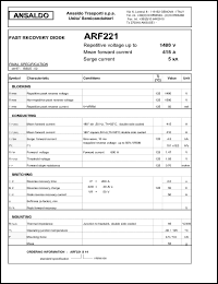 Click here to download ARF221 Datasheet