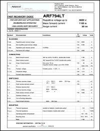 Click here to download ARF794LT Datasheet