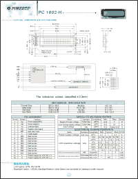 Click here to download PC1602-H Datasheet