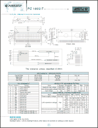 Click here to download PC1602-T Datasheet