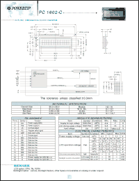 Click here to download PC1602-C Datasheet