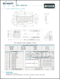 Click here to download PC1602-D Datasheet