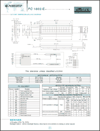 Click here to download PC1602-E Datasheet