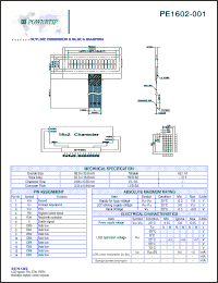 Click here to download PE1602-001 Datasheet
