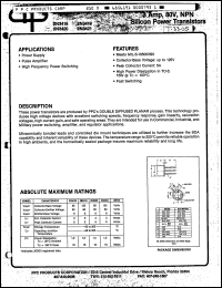 Click here to download 2N3421 Datasheet