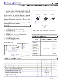 Click here to download PJ1086CM-2.5 Datasheet